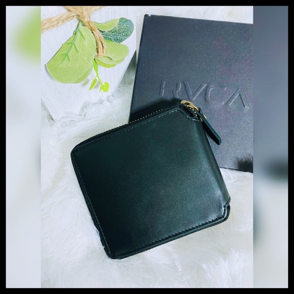 BRAND NEW RVCA Leather Zip Around Wallet - Picture 4 of 4